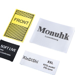 Étiquettes personnalisées pour vêtements, étiquettes de taille, impression numérique, ruban adhésif rectangulaire, vêtements, textiles de maison, habillement - Product Image 4