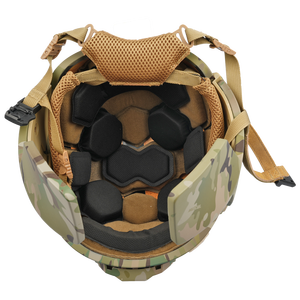 Casco Táctico FAST de Alto Rendimiento — Casco de Cobertura Total de PE y Fibra de Aramida con Protección para Orejas y Mandíbula — Calidad Profesional - Product Image 4