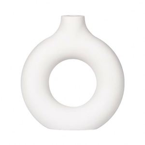 Vase en céramique simple, vintage, nordique, moderne, avec fleurs artificielles pour la décoration de la maison - Product Image 6