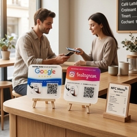 Plaque personnalisée NFC en français