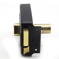 Serrure de jante durable antivol de haute qualité et étanche avec cylindre en laiton à clé noire pour une épaisseur de 35 à 50mm