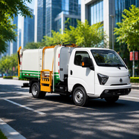 Camion à ordures électrique multifonctionnel à chargement latéral, véhicule de transport de déchets pour l'assainissement environnemental