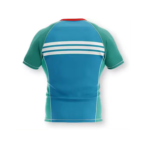 Matériaux de qualité supérieure Rugby Uniforme Mode En Gros T-shirt De Sport Blanc 100% Polyester Respirant Personnalisable Logo Rugby Jersey - Product Image 2