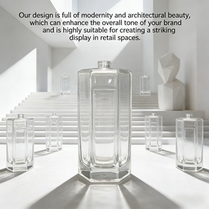 100ml Empty Luxury Hexagonal Glass Perfume Spray Bottle with Fine Mist <strong>Reed</strong> Diffuser Refillable Sprayer Sealing <strong>Screen</strong> Printed - Product Image 4