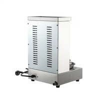 Machine à kebab Doner à gaz rotative automatique d'usine Machine à griller Shawarma de poulet avec deux brûleurs Kebab de dinde