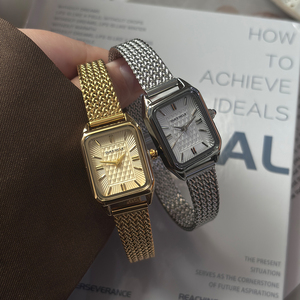 RELOJ DE CUARZO <span class=keywords><strong>DUKE</strong></span> NICLE Reloj Vintage dorado pequeño cuadrado para mujer Correa de reloj de lujo exquisita retro con orejas de trigo - Product Image 6