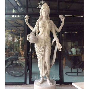 Statue de Lord Shiva assis grandeur nature, sculptée à la main en marbre blanc, sculpture religieuse hindoue pour la décoration de temple - Product Image 6