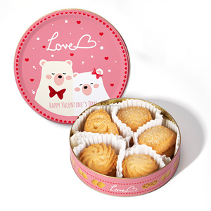 Sản xuất Bánh quy bơ bánh quy HALAL và bánh quy Valentine ngày quà tặng trang trí Cookie tins - Product Image 3