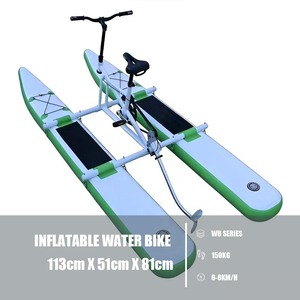 Nouveau <span class=keywords><strong>Vélo</strong></span> Aquatique Gonflable Tendance Favori, Pédalo Marin en PVC Bleu avec Logo Personnalisé pour Usage Extérieur, Complexes Hôteliers et Parcs Aquatiques Série WB - Product Image 2