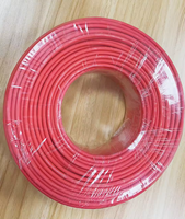 Veste de PVC de câble d'alarme incendie isolée par prix usine avec le conducteur de cuivre nu évalué par feu de fil de terre de cuivre pur