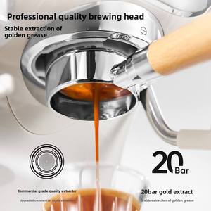 เครื่องชงกาแฟเอสเพรสโซกึ่งอัตโนมัติ ระบบไอน้ำแรงดันสูง หม้อต้มคู่ พร้อมระบบทำความร้อนและบดกาแฟในตัว - Product Image 2