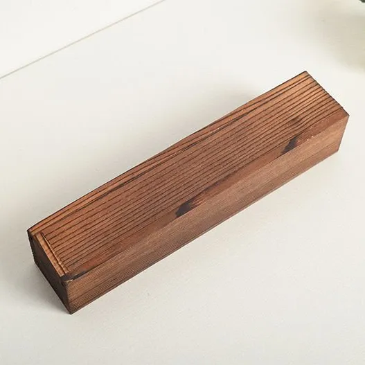 木製ボックス自然燃焼paulownia松の木竹DIYクラフト木製スライド蓋ボックス