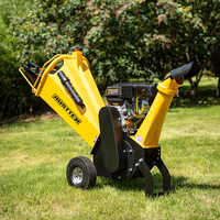 Broyeur de paillis de jardin AUSTTER déchiqueteuse de bois avec moteur à essence Briggs & Stratton / Ducar / Loncin