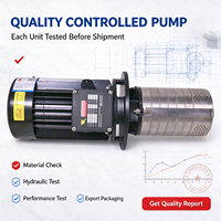 Pompe centrifuge multi-étages verticale BAOHUA H2V60 en acier inoxydable 1,2 CV pour refroidissement CNC, perçage et taraudage par électroérosion