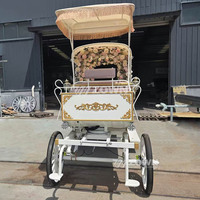 Voiturette électrique à 4 roues ZOWN, style calèche vintage, pour visites touristiques, garantie 2 ans, sièges de couleur personnalisable