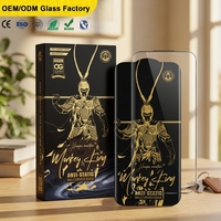 Protection d'écran en verre trempé 9H 0,4 mm anti-statique, anti-rayures, anti-traces de doigts, couverture intégrale pour 18 Pro/Max 17 Pro Max