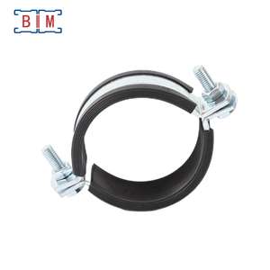 Steunklem <span class=keywords><strong>U</strong></span>-profiel koolstofstaal elektrogalvaniseerd O-type isolatiepijpklem - Product Image 2