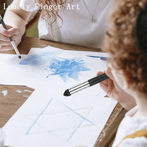 艺术家双头可重复使用素描笔刷2pcs混合海绵刷用于绘制艺术家素描艺术混合 - Product Image 5