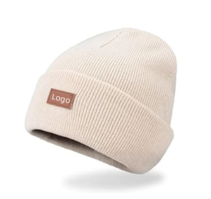 Gorro unisex de punto de color sólido, gorro informal cálido de algodón para invierno para adultos, talla única, ligero y plegable - Product Image 6