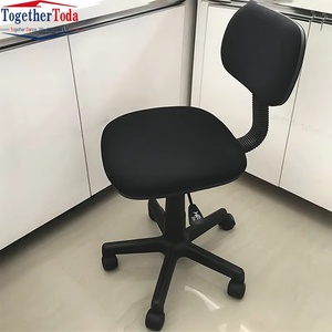 Silla de Oficina Económica Moderna, Pequeña, con Base de Nailon, Varilla de Elevación de Acero Inoxidable, Giratoria 360 Grados, sin Brazos, Ajustable - Product Image 5