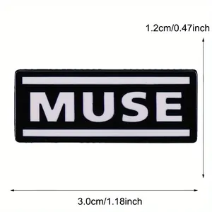 "<span class=keywords><strong>MUSE</strong></span>" Alphabet Musique Badge Broche Accessoire Bande Accessoire Collier Pin - Product Image 4