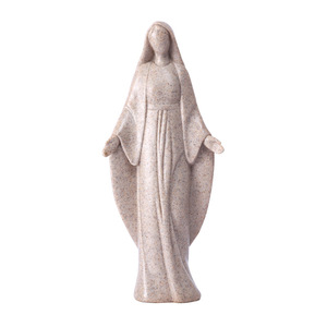 Estatua DE LA Virgen María de piedra de resina de alta calidad, Virgen María religiosa de la estatuilla, estatua de mármol, decoración de la Iglesia - Product Image 1