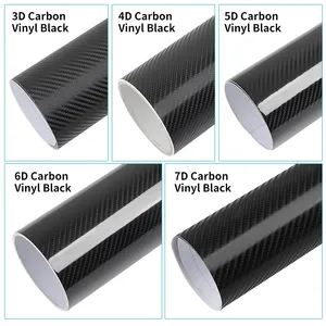 3D/4D/5D/6D/7D carbon fiber film sticker 1.52*18M carbon fiber film vinyl car wrapping vinyl roll