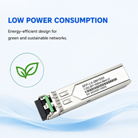 Transceiver SFP 1,25 G 1550 nm SM 80 km Duplex LC Fibre Optique DDM Module SFP Hot-pluggable pour Ethernet Gigabit