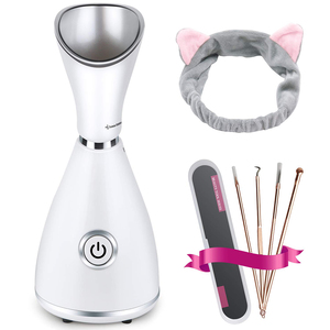 Vaporisateur facial électrique professionnel à nano-ions, <span class=keywords><strong>sauna</strong></span> facial à vapeur chaude, 280W, nettoyage en profondeur, hydratation, réservoir d'eau de 280 ml - Product Image 5