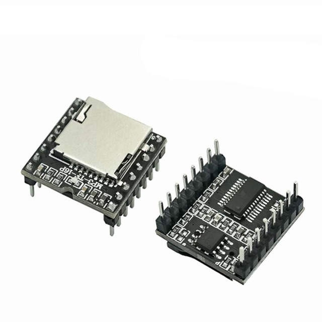 Mini MP3 DF Player Module Board MP3 Audio Voice Decode Board Supporting TF Card U-Disk IO/Serial Port/AD DFPlayer