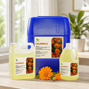 Großhandelspreis Reines Ätherisches Kaltgepresstes Ringelblumenöl Calendula-Öl für Haut-, Gesichts- und Körperpflege Kosmetik Großpackung USDA - Product Image 1