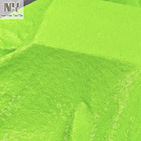 Tissu Nanyee Textile fantaisie, mini-sequins extensibles de 3 mm, sequins brillants vert herbe, tissus élastiques