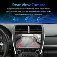 Autoradio Android Rhythm Upgrade avec écran intelligent sans fil Carplay BT et caméra de recul pour Toyota Camry 2012-2014 (pour remplacer l'ancien petit écran)