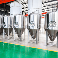 Equipo de Elaboración de Cerveza Automático de 500L 1000L, Fermentador Cónico para Uso Doméstico y Plantas de Producción, Nuevo