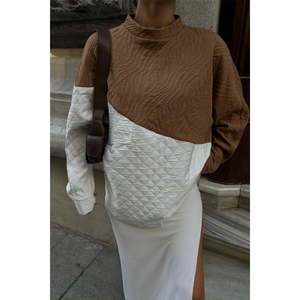 Sweat White Sudadera con capucha informal de punto para mujer, transpirable, sin forro - Product Image 2