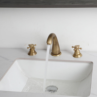 Mitigeur de douche moderne en laiton antique avec cartouche céramique – Robinetterie de bain et de douche contemporaine