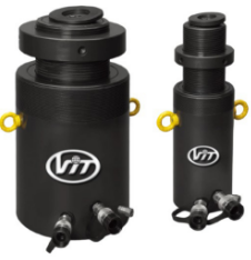 VIT-W VIT-W Cylindre hydraulique à double effet verrouillable 100T pour le levage et le remplacement des roulements de pont - Product Image 2