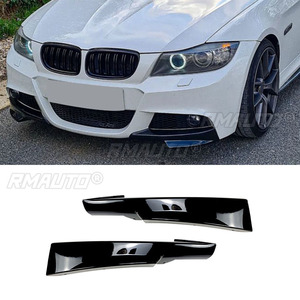 Kit carrosserie tuning noir brillant pour pare-chocs avant, lèvre de spoiler et diffuseur pour BMW Série 3 E90 320i 330i M-Tech LCI 2009-2012 - Product Image 1