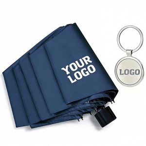 Custom Logo Personalized Umbrella Wholesale Printing Promotional Gift Business Manual <b>Folding</b> Umbrella - Product Image 1