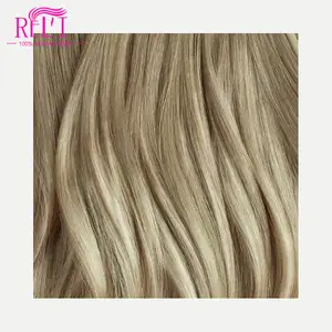 Ruili hair weave hair side sweped bangsポニーテールクリップ (サンディカラー) ヘアエクステンションの安いクリップ