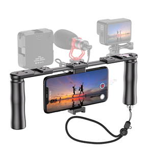Hot Koop Apexel <span class=keywords><strong>Rig</strong></span> Pro Smartphone Video <span class=keywords><strong>Rig</strong></span> Filmmaken Microfoon Licht Telefoon Video Stabilizer Grip Statief Voor Iphone Smartphone - Product Image 1