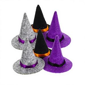 Decoraciones para Mesa de Fiesta, Decoración para Botellas de Vino, Mini Sombreros de Bruja de Plástico de <span class=keywords><strong>Warner</strong></span> Felt, 6.5 cm - Product Image 3