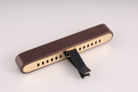 Désodorisant Voiture Luxe Bois Noyer Clip Ventilation Longue Durée Naturel Magnétique Sans Électricité OEM B2B Cadeau