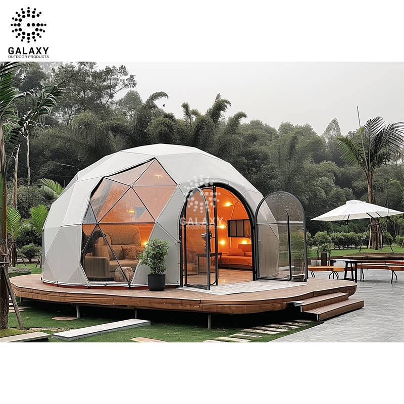 Thoải mái dễ dàng thiết lập Mini Inflatable Lều tuyết cắm trại Morden glamping trắc địa Dome lều