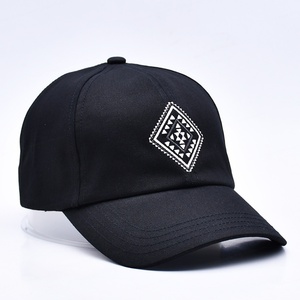 Gorra de béisbol negra ajustable con parasol para exteriores al por mayor personalizada, gorras de 6 paneles bordadas, fabricante de gorras de béisbol - Product Image 3