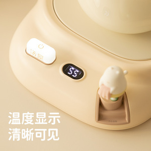 <b>Heating</b> Coaster Smart Drink Warmer With Temperature Control For Office Home Use <b>USB</b> Powered Round Shape - Product Image 3