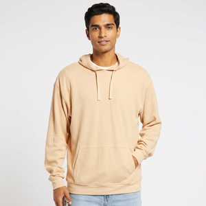 Sudadera con capucha al por mayor para hombre, 100% algodón, lisa, de felpa francesa gruesa, calidad de lujo, peso pesado, estilo básico oversize, mezcla de fibras. - Product Image 1