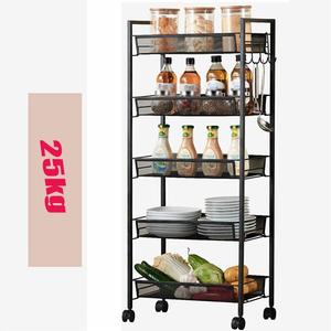 Cucina Dell'organizzatore di Immagazzinaggio Mensola con Cesti Commercio All'ingrosso Metallo Cucina Argento Stoccaggio Supporti & Rack Negozio di Visualizzazione Del Basamento Rotondo - Product Image 3