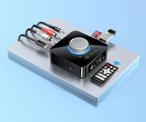 Nuevo Adaptador AUX 2 en 1 Avanzado con Pantalla Digital, Receptor y Transmisor <span class=keywords><strong>de</strong></span> <span class=keywords><strong>Audio</strong></span> BT para Auto, Hogar, PC, TV y Sistema Estéreo - Product Image 4