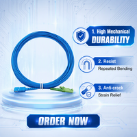 Kabel Patch Fiber Optik Multimode 2.0mm 3.0mm LSZH OM3 OM4 SC/UPC-E2000/APC 1310/1550nm untuk Pusat Data FTTX